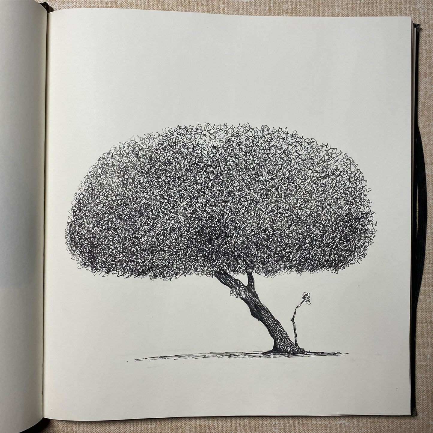 London Fields, Sketchbook Original Drawing